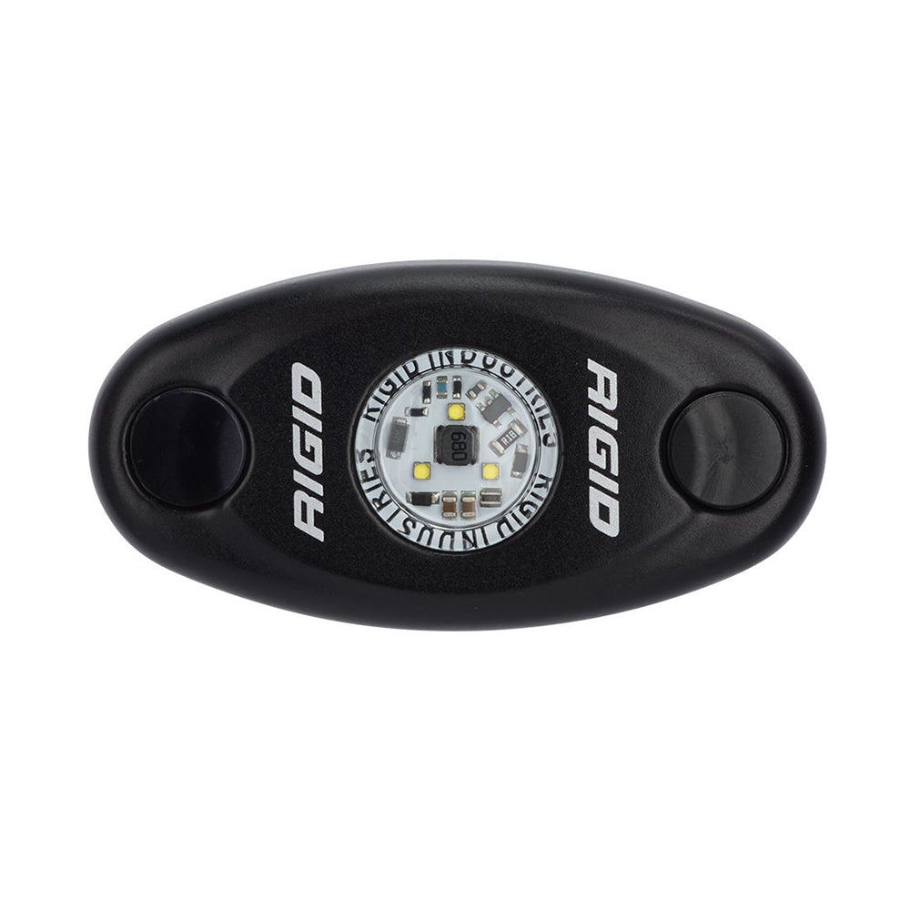 RIGID Industries A-Series Black High Power LED Light Single - Cool White [480093] - BuoyMart.com  Interior / Courtesy Light RIGID Industries