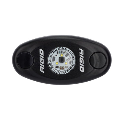 RIGID Industries A-Series Black High Power LED Light Single - Amber [480333] - BuoyMart.com  Interior / Courtesy Light RIGID Industries