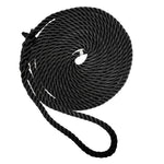 New England Ropes 3/4" Premium 3-Strand Dock Line - Black - 35 [C6054-24-00035] - BuoyMart.com  Dock Line New England Ropes