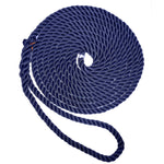 New England Ropes 3/8" Premium 3-Strand Dock Line - Navy Blue - 25 [C6053-12-00025] - BuoyMart.com  Dock Line New England Ropes
