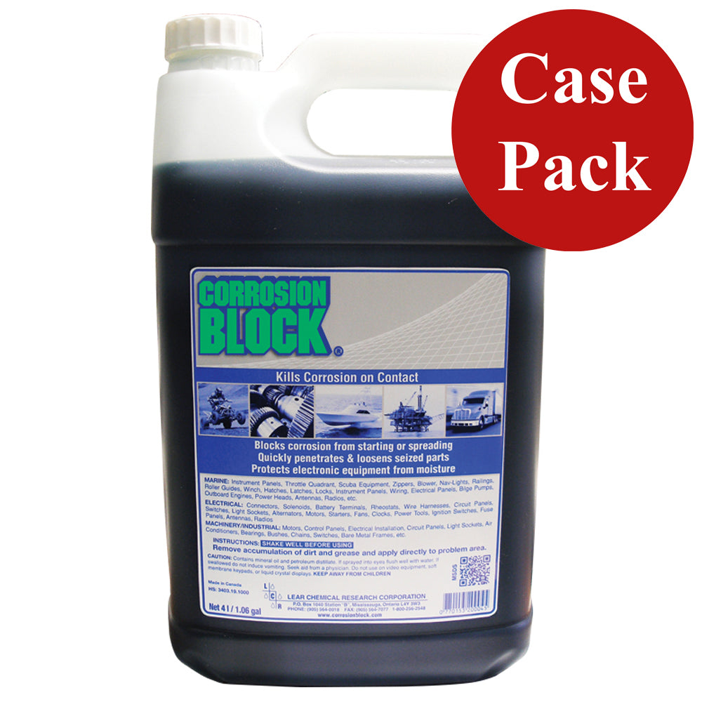 Corrosion Block Liquid 4-Liter Refill - Non-Hazmat, Non-Flammable  Non-Toxic *Case of 4* [20004CASE] - BuoyMart.com  Cleaning Corrosion Block