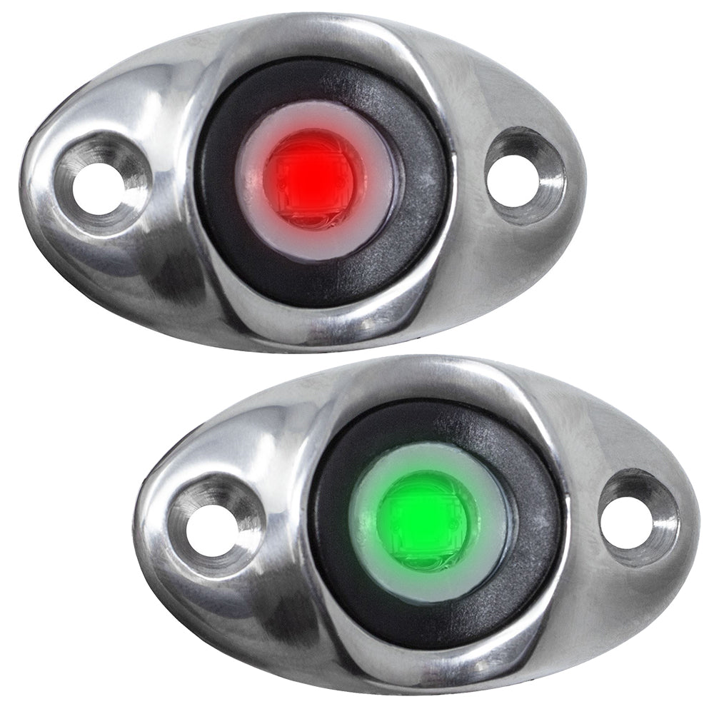 TACO Surface Mount LED Side Navigation Light Set - 1-3/4" [F38-6610D] - BuoyMart.com  Navigation Lights TACO Marine