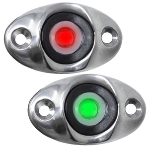 TACO Surface Mount LED Side Navigation Light Set - 1-3/4" [F38-6610D] - BuoyMart.com  Navigation Lights TACO Marine