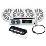 Boss Audio MCK508WB.64S Marine Stereo  2 Pairs of 6.5" Speaker Kit - White [MCK508WB.64S] - BuoyMart.com  Stereos Boss Audio