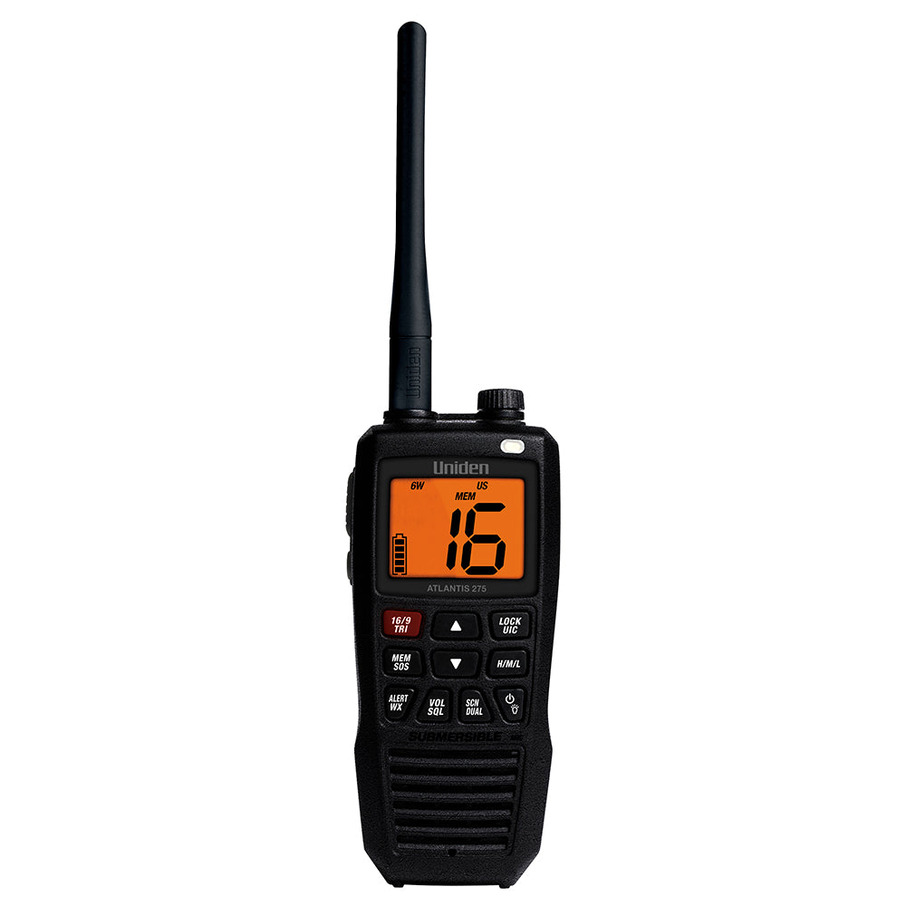 Uniden Atlantis 275 Floating Handheld VHF Marine Radio [ATLANTIS 275] - BuoyMart.com  VHF - Handheld Uniden