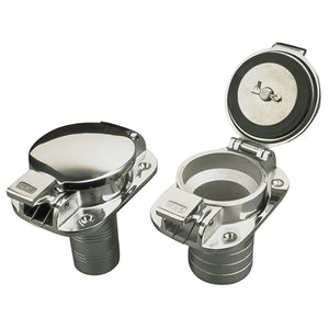 Sea-Dog Stainless Steel Flip Top Deck Fill - Gas - 2" Hose [351100] - BuoyMart.com  Deck Fills Sea-Dog