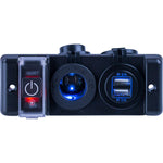 Sea-Dog Double USB  Power Socket Panel w/Breaker Switch [426506-1] - BuoyMart.com  Accessories Sea-Dog