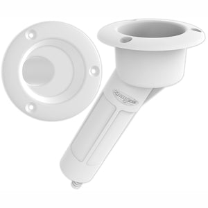 Mate Series Plastic 30 Rod  Cup Holder - Drain - Round Top - White [P1030DW] - BuoyMart.com  Rod Holders Mate Series