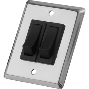 Sea-Dog Double Gang Wall Switch - Stainless Steel [403020-1] - BuoyMart.com  Switches & Accessories Sea-Dog