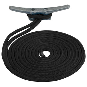 Sea-Dog Double Braided Nylon Dock Line - 5/8" x 20 - Black [302116020BK-1] - BuoyMart.com  Dock Line Sea-Dog