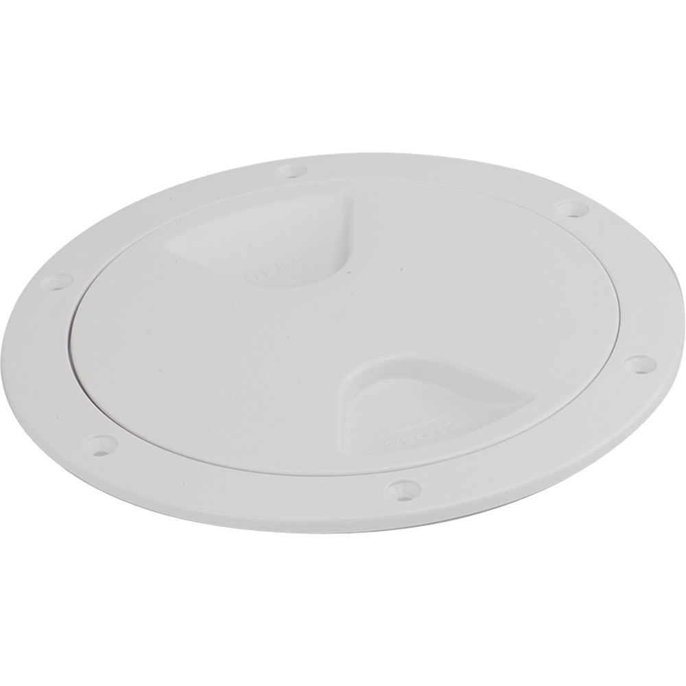 Sea-Dog Screw-Out Deck Plate - White - 4" [335740-1] - BuoyMart.com  Deck Plates Sea-Dog