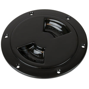 Sea-Dog Smooth Quarter Turn Deck Plate - Black - 5" [336155-1] - BuoyMart.com  Deck Plates Sea-Dog