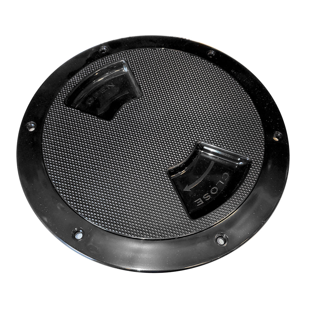Sea-Dog Textured Quarter Turn Deck Plate - Black - 5" [336157-1] - BuoyMart.com  Deck Plates Sea-Dog