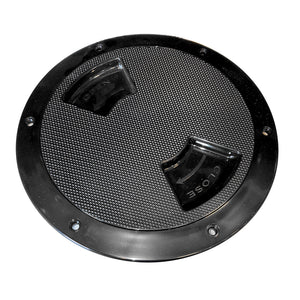 Sea-Dog Quarter-Turn Textured Deck Plate w/Internal Collar - Black - 5" [336357-1] - BuoyMart.com  Deck Plates Sea-Dog