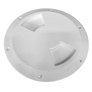 Sea-Dog Quarter-Turn Textured Deck Plate w/Internal Collar - White - 6" [336362-1] - BuoyMart.com  Deck Plates Sea-Dog