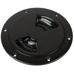 Sea-Dog Quarter-Turn Smooth Deck Plate w/Internal Collar - Black - 8" [336385-1] - BuoyMart.com  Deck Plates Sea-Dog