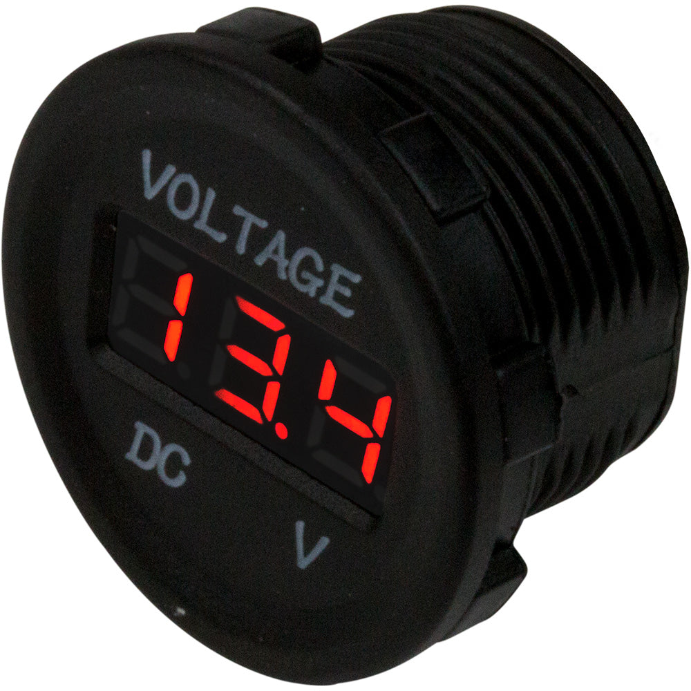 Sea-Dog Round Voltage Meter - 6V-30V [421615-1] - BuoyMart.com  Meters & Monitoring Sea-Dog