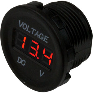 Sea-Dog Round Voltage Meter - 6V-30V [421615-1] - BuoyMart.com  Meters & Monitoring Sea-Dog
