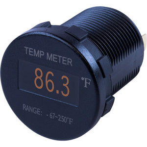 Sea-Dog Round OLED Temperature Meter Fahrenheit w/6 Lead [421610-1] - BuoyMart.com  Meters & Monitoring Sea-Dog