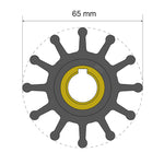 Albin Group Premium Impeller Kit 65 x 15.8 x 41.5mm - 12 Blade - Key Insert [06-01-018] - BuoyMart.com  Impellers Albin Group