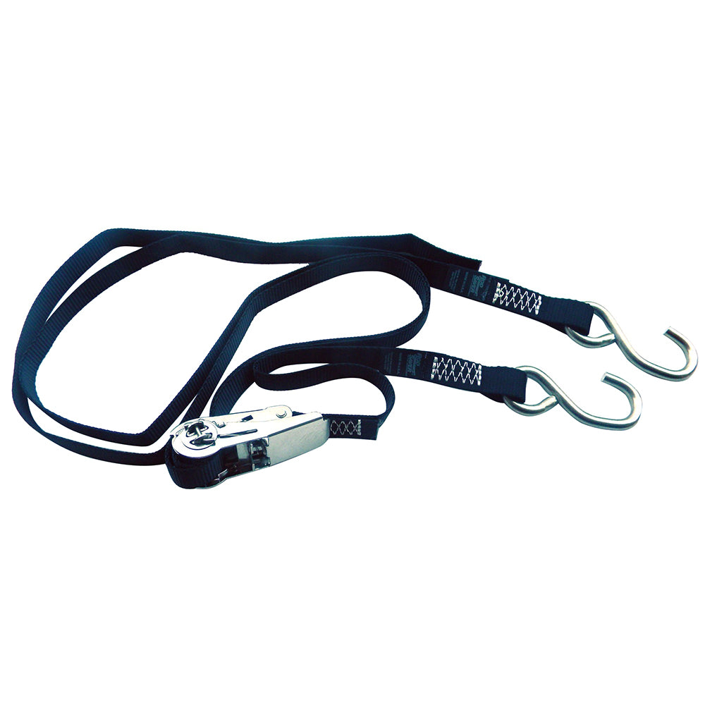 Rod Saver Stainless Steel Ratchet Gunwale Tie-Down - 1" x 13 [SSRGW13] - BuoyMart.com  Tie-Downs Rod Saver