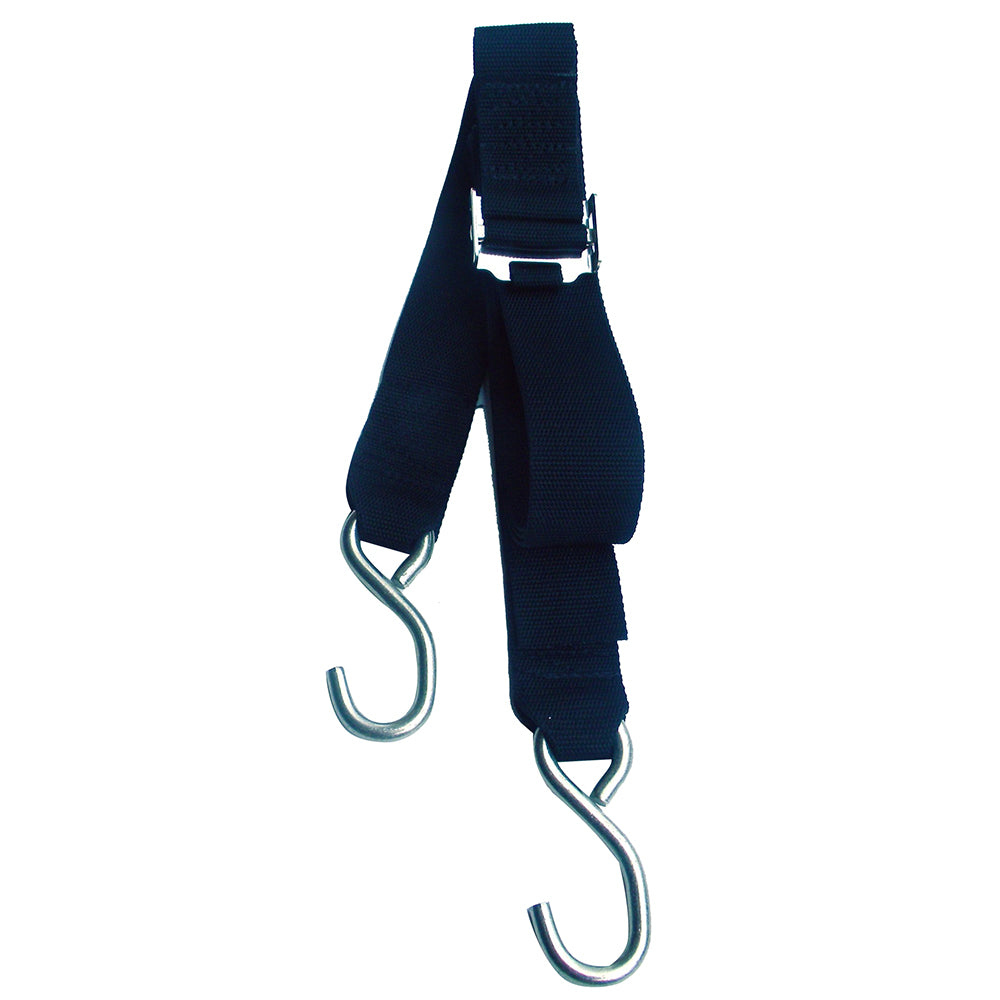 Rod Saver Stainless Steel Roller Buckle Gunwale Tie-Down - 2" x 16 [SS/GW216] - BuoyMart.com  Tie-Downs Rod Saver