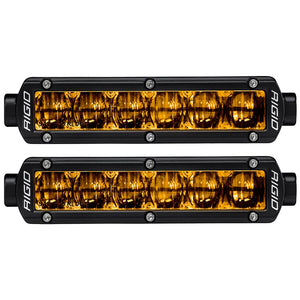 RIGID Industries 6" SR-Series SAE Compliant Fog Light - Black w/Yellow Light [906704] - BuoyMart.com  Light Bars RIGID Industries
