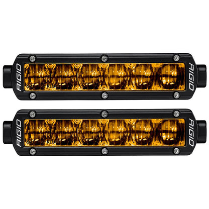 RIGID Industries 6" SR-Series SAE Compliant Fog Light - Black w/Yellow Light [906704] - BuoyMart.com  Light Bars RIGID Industries