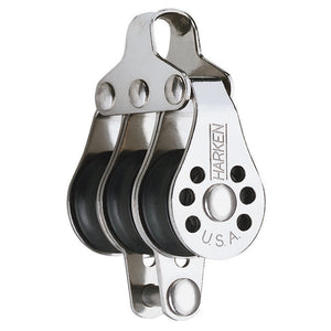 Harken 22mm Triple Micro Block w/Becket- Fishing [229F] - BuoyMart.com  Outrigger Accessories Harken