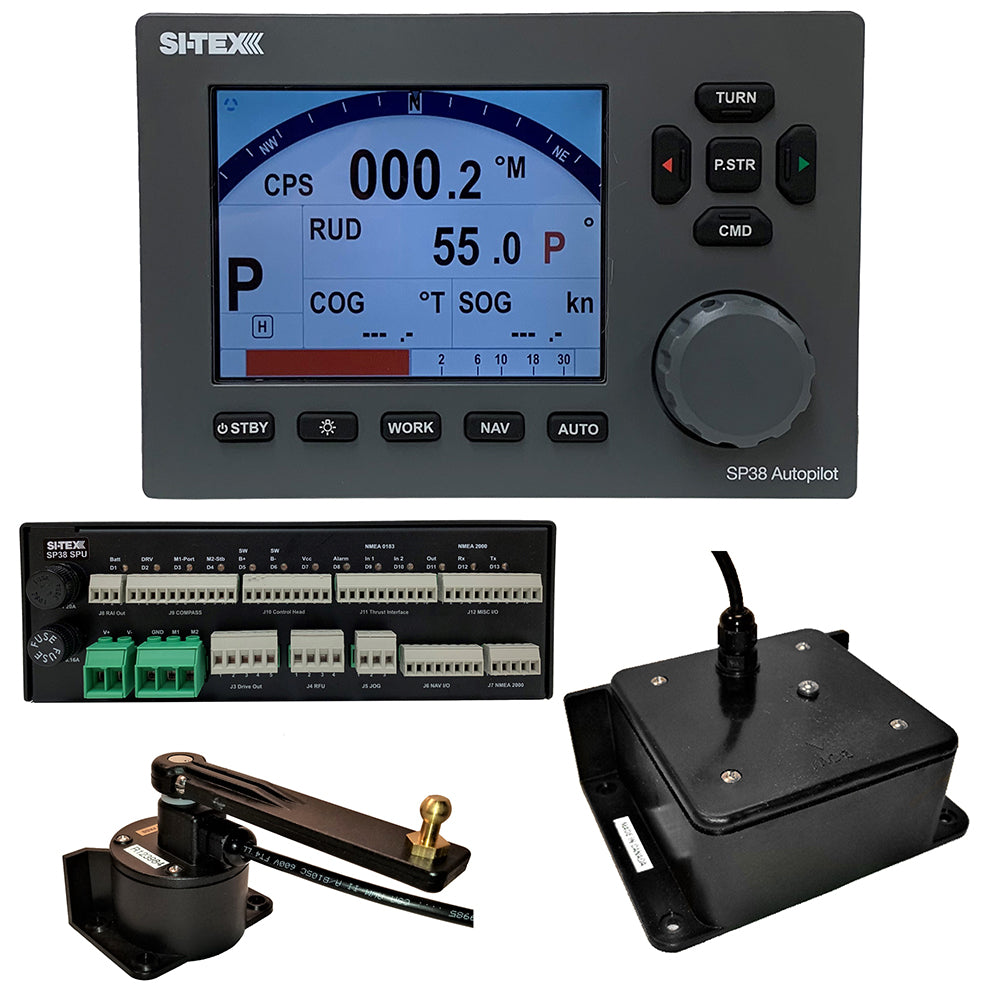 SI-TEX SP38-2 Autopilot Core Pack Including Flux Gate Compass  Rotary Feedback, No Pump [SP38-2] - BuoyMart.com  Autopilots SI-TEX