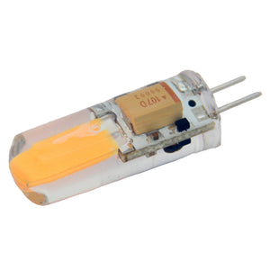 Lunasea Natural White G4 Bulb 2W 10-30VDC Bottom Pin Silicon            Encapsulated [LLB-21KC-71-00] - BuoyMart.com  Bulbs Lunasea Lighting