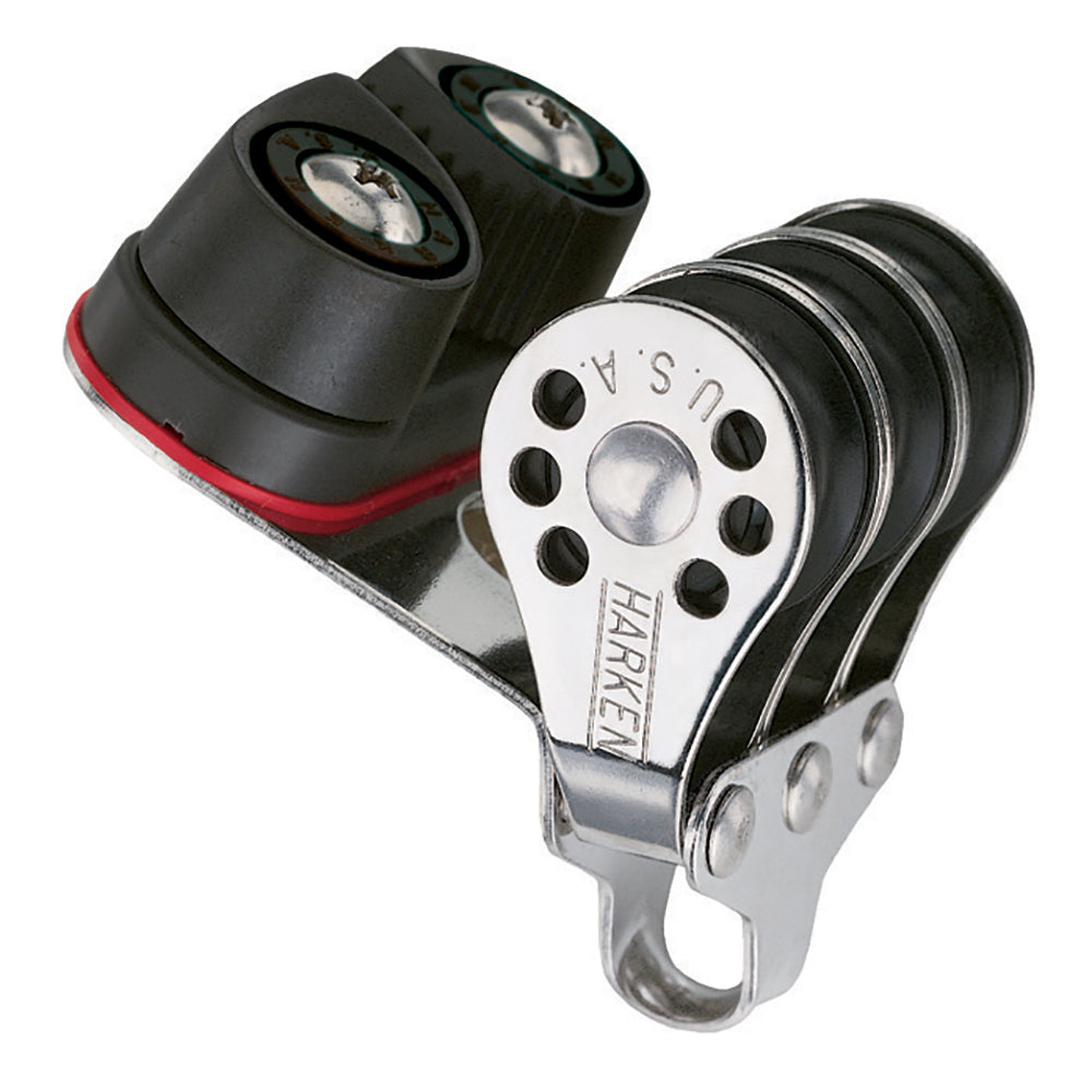 Harken 22mm Triple Micro Block w/Cam Cleat [230] - BuoyMart.com  Blocks Harken