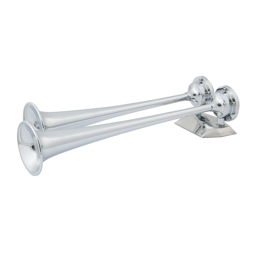 Marinco 12V Chrome Plated Dual Trumpet Air Horn [10106] - BuoyMart.com  Horns Marinco
