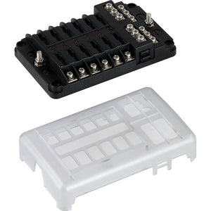 Sea-Dog Blade Style LED Indicator Fuse Block w/Negative Bus Bar - 12 Circuit [445188-1] - BuoyMart.com  Fuse Blocks & Fuses Sea-Dog
