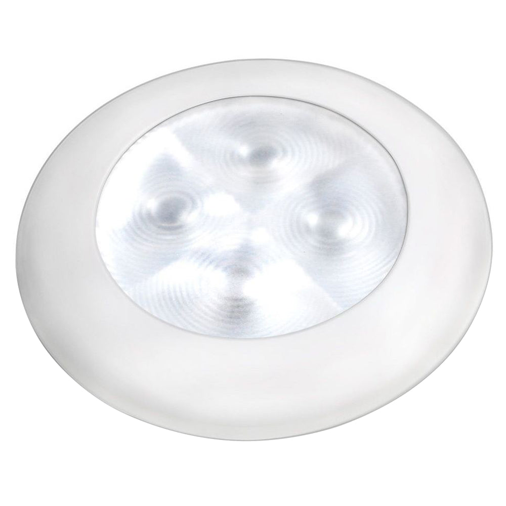 Hella Marine Courtesy Light - Warm White w/White Rim [980500741] - BuoyMart.com  Interior / Courtesy Light Hella Marine