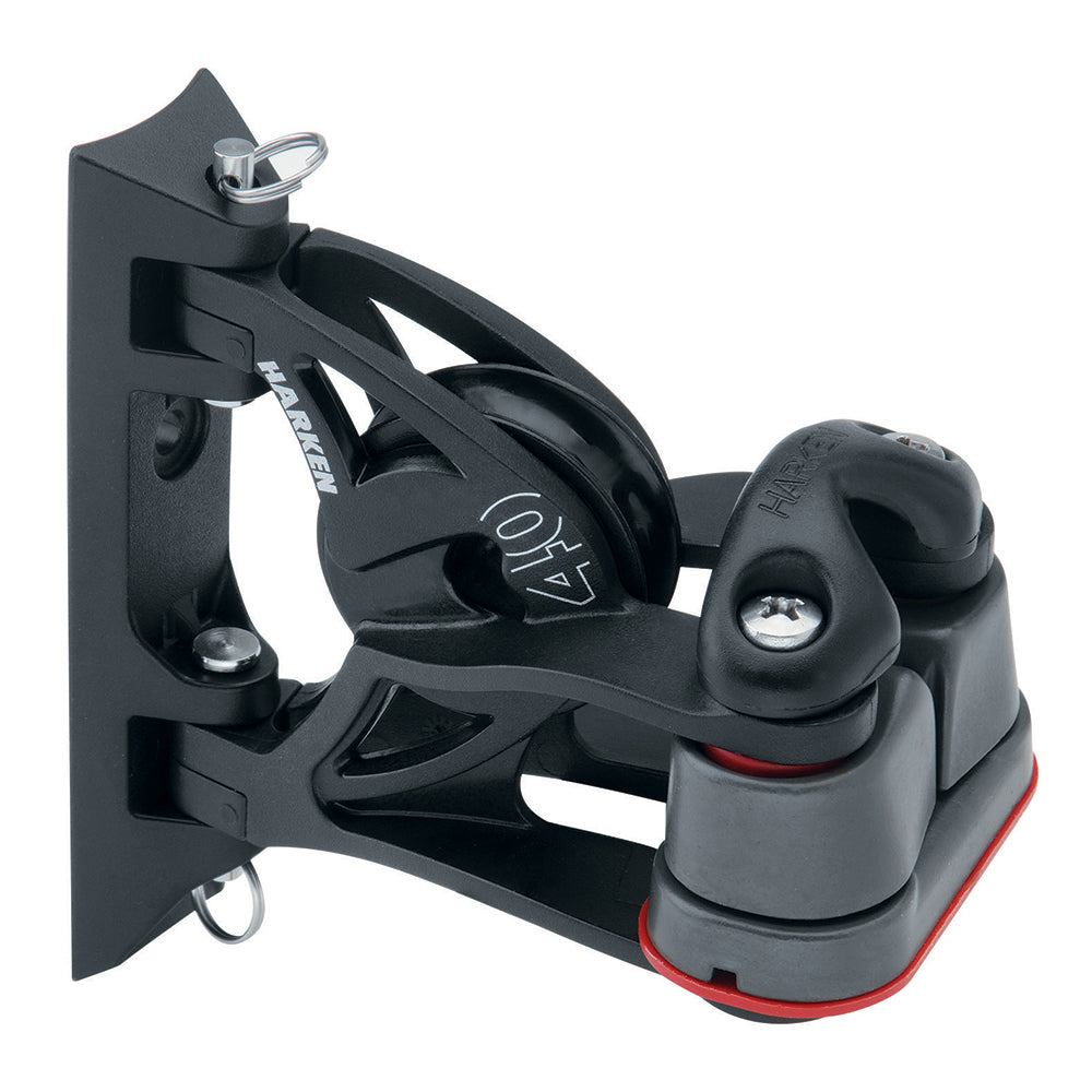 Harken 40mm Carbo Air Pivoting Lead Block w/Aluminum Cam-Matic Cleat [2156] - BuoyMart.com  Blocks Harken