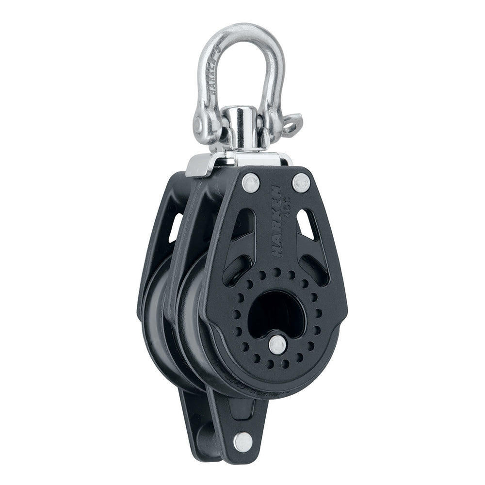 Harken 40mm Carbo Air Double Swivel Block w/Becket [2639] - BuoyMart.com  Blocks Harken