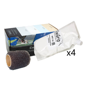 KiwiGrip 4 - 1 Liter Pouches - White w/4" Roller [KG-4WP-R] - BuoyMart.com  Non-Skid Paint KiwiGrip