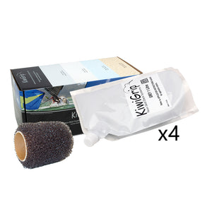 KiwiGrip 4 - 1 Liter Pouches - Grey w/4" Roller [KG-4GP-R] - BuoyMart.com  Non-Skid Paint KiwiGrip
