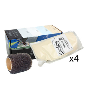 KiwiGrip 4 - 1 Liter Pouches - Cream w/4" Roller [KG-4CP-R] - BuoyMart.com  Non-Skid Paint KiwiGrip