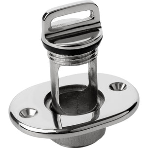 Sea-Dog Oblong Captive Garboard Drain  Plug - 316 Stainless Steel [520065-1] - BuoyMart.com  Deck / Galley Sea-Dog
