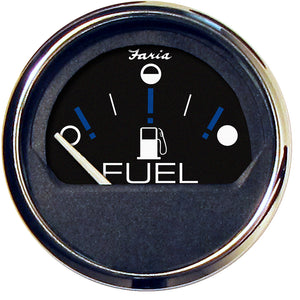 Faria Chesapeake Black 2" Fuel Level Gauge (Metric) [13721] - BuoyMart.com  Gauges Faria Beede Instruments