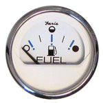Faria Chesapeake White SS 2" Fuel Level Gauge - Metric (E-1/2-F) [13818] - BuoyMart.com  Gauges Faria Beede Instruments