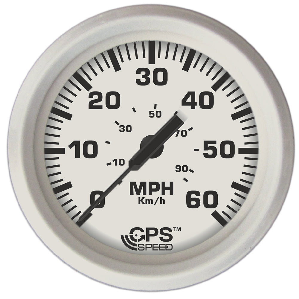Faria Dress White 4" GPS Speedometer - 60 MPH [33147] - BuoyMart.com  Gauges Faria Beede Instruments