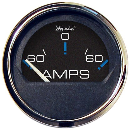 Faria Chesapeake Black 2" Ammeter Gauge (-60 to +60 AMPS) [13736] Faria Beede Instruments