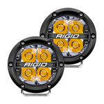 RIGID Industries 360-Series 4" LED Off-Road Spot Beam w/Amber Backlight - Black Housing [36114] - BuoyMart.com  Flood/Spreader Lights RIGID Industries