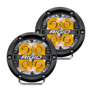 RIGID Industries 360-Series 4" LED Off-Road Spot Beam w/Amber Backlight - Black Housing [36114] - BuoyMart.com  Flood/Spreader Lights RIGID Industries