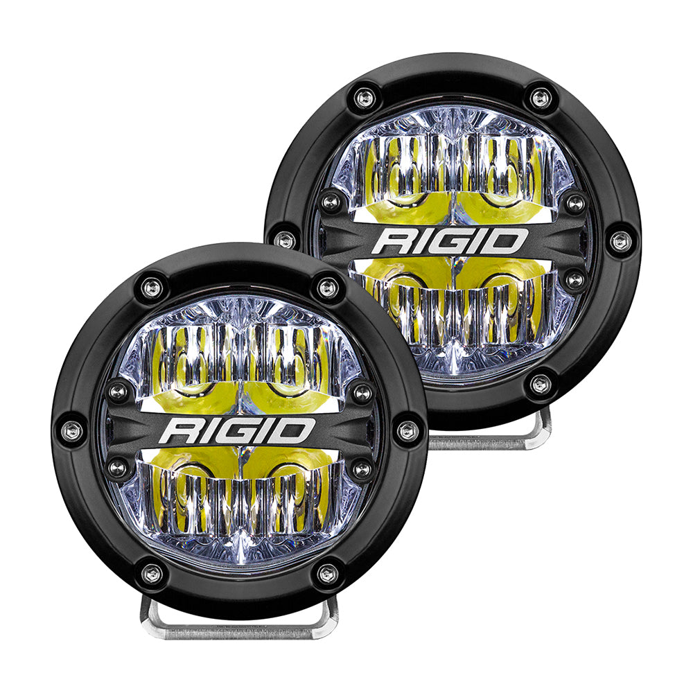 RIGID Industries 360-Series 4" LED Off-Road Fog Light Drive Beam w/White Backlight - Black Housing [36117] - BuoyMart.com  Flood/Spreader Lights RIGID Industries