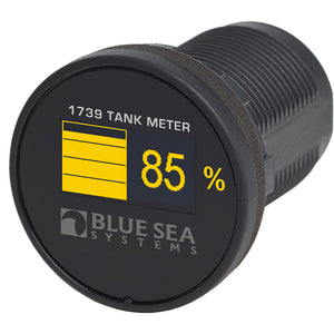 Blue Sea 1739 Mini OLED Tank Meter - Yellow [1739] - BuoyMart.com  Meters & Monitoring Blue Sea Systems
