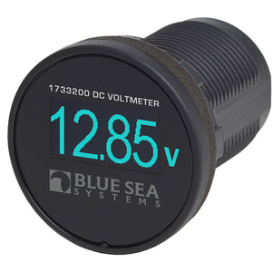 Blue Sea 1733200 Mini OLED Voltmeter - Blue [1733200] - BuoyMart.com  Meters & Monitoring Blue Sea Systems